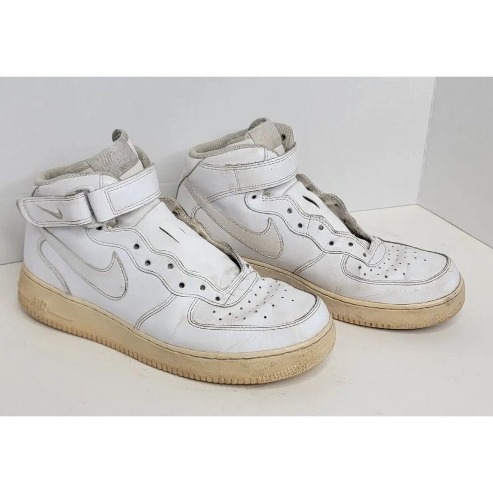 Nike White Air Force 1 Shoes 315123-111 Mens Size 10 Athletic Sneakers 2015 - Picture 1 of 6